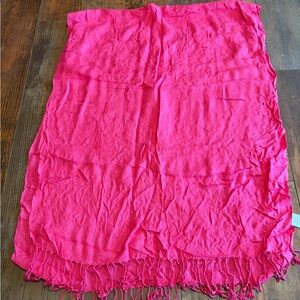 NWOT Womens dark pink dress scarf